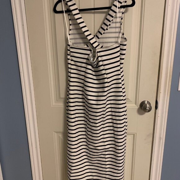 Zara Long Striped Dress - Picture 4 of 7